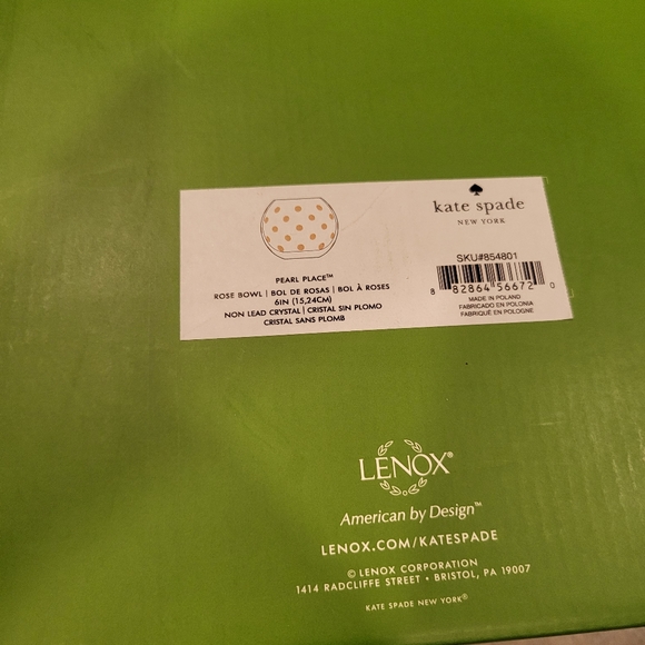 Kate Spade 6inch Pearl place vase - Picture 3 of 3